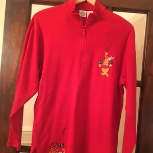 Disney Pooh, Piglet, Tigger 1/4 Zip long sleeve